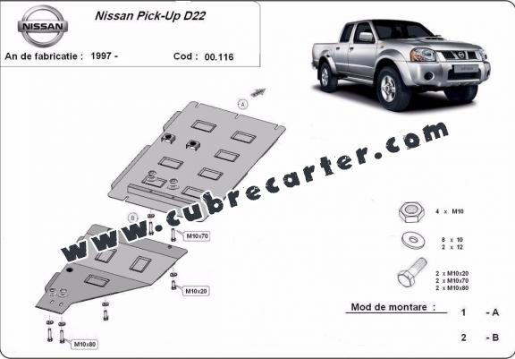 Protección del caja de cambios Nissan Pick Up