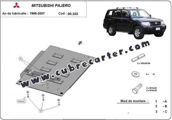 Protección del caja de cambios Mitsubishi Montero 3 (V60, V70)