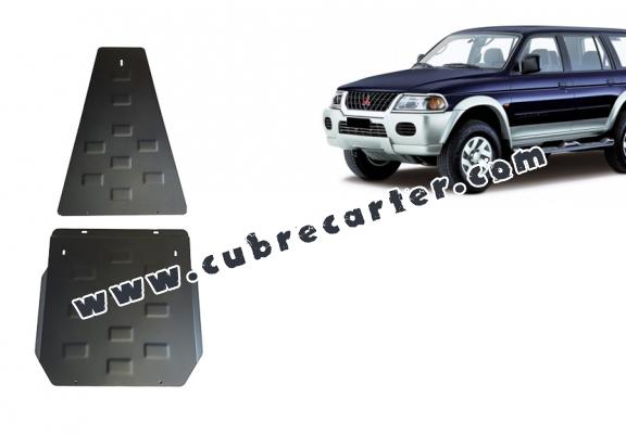 Protección de caja de cambios y diferencial Mitsubishi Montero Sport 1