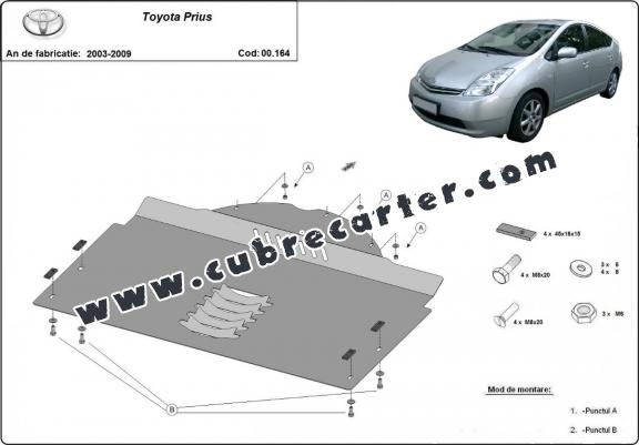 Protector de catalizador/cat lock metalico Toyota Prius