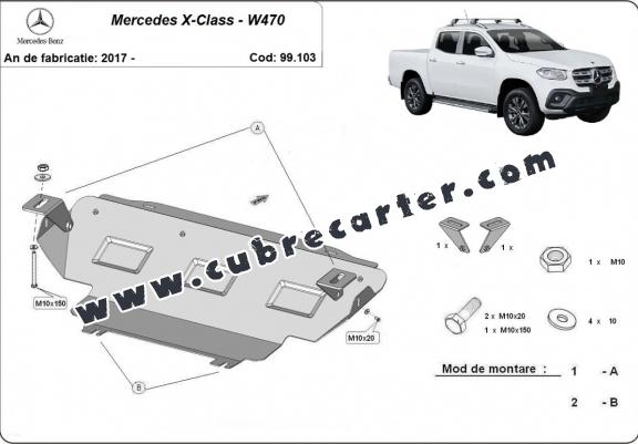 Protección del radiador Mercedes X-Class