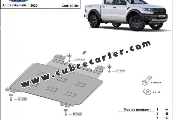 Protección del caja de cambios Ford Ranger Raptor