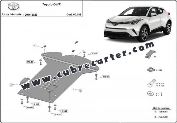 Protector de catalizador/cat lock metalico Toyota C-HR