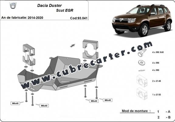 Protección válvula de EGR Dacia Duster