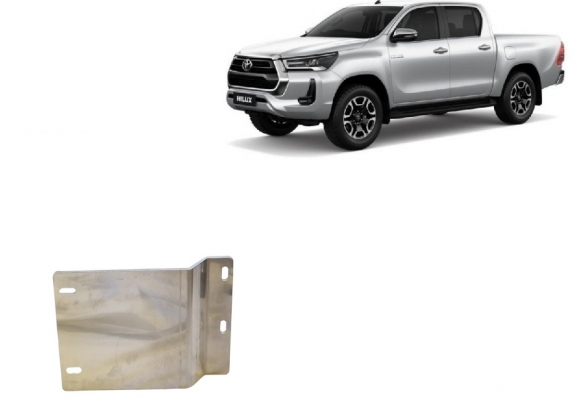 Protector de aluminio de los sensores del filtro de particulas Toyota Hilux