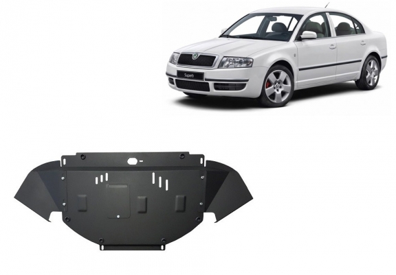 Cubre carter metalico Skoda Superb - 1