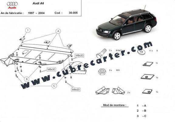 Cubre carter metalico Audi A6