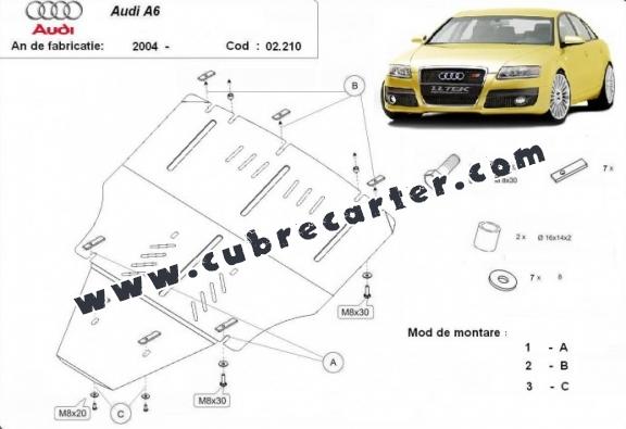 Cubre carter metalico Audi A6