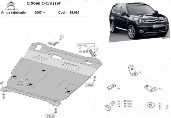 Cubre carter metalico Citroen C - Crosser