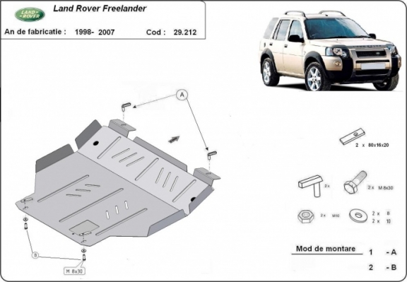 Cubre carter metalico Land Rover Freelander 1