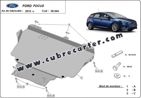 Cubre carter metalico Ford Focus 3