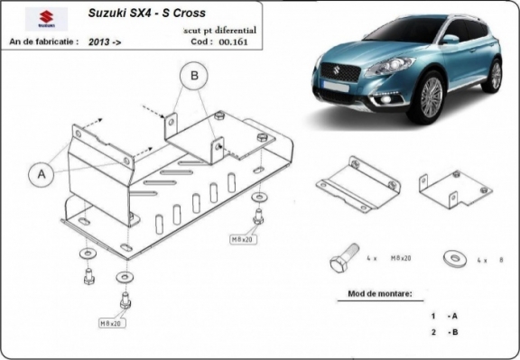 Protector del diferencial Suzuki S-Cross - 4WD