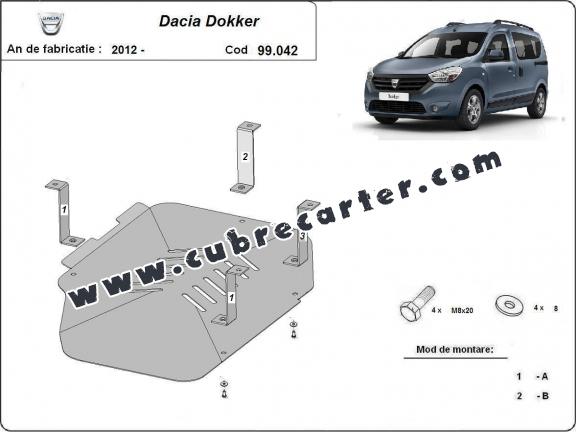 Protección del depósito de combustible Dacia Dokker