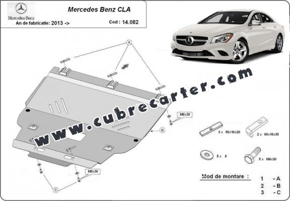 Cubre carter metalico Mercedes CLA X117