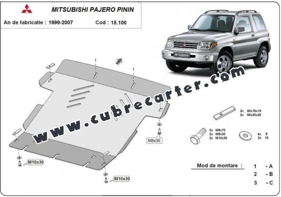 Cubre carter metalico Mitsubishi Montero Pinin