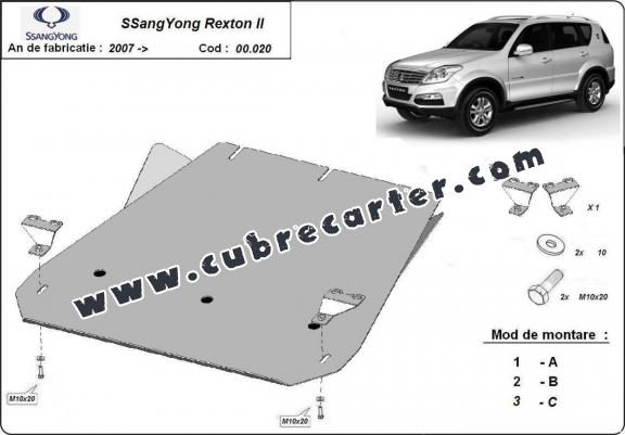 Protección del caja de cambios SsangYong Rexton 2