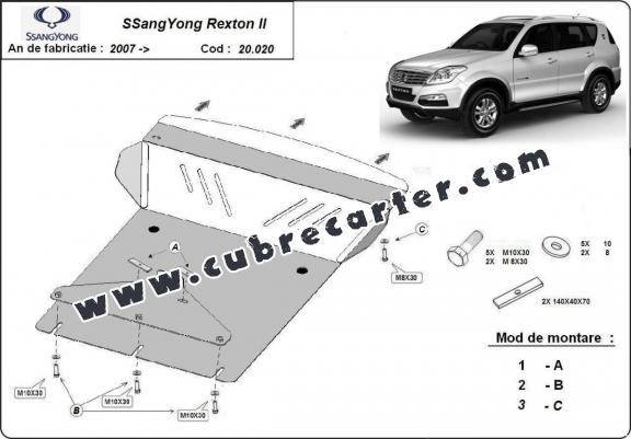 Cubre carter metalico SsangYong Rexton 2