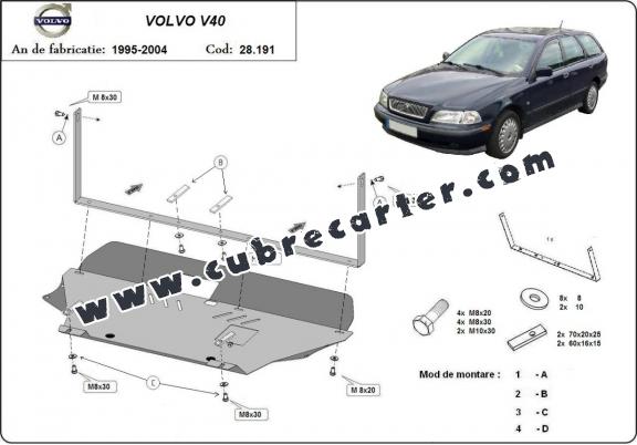 Cubre carter metalico Volvo V40