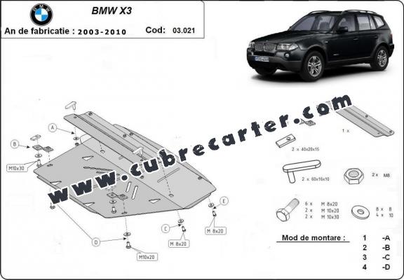 Protección del radiador BMW X3