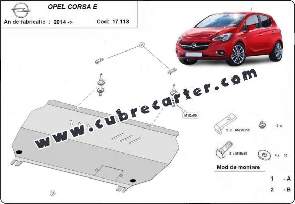 Cubre carter metalico Opel Corsa E