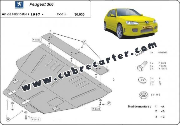 Cubre carter metalico Peugeot 306