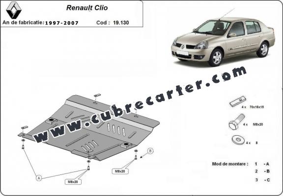 Cubre carter metalico Renault Clio 2