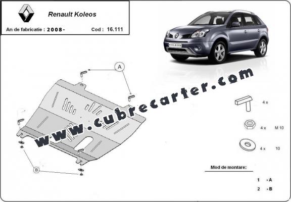 Cubre carter metalico Renault Koleos