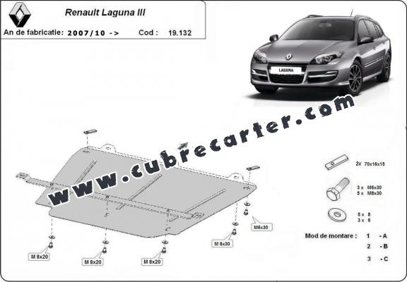 Cubre carter metalico Renault Laguna 3