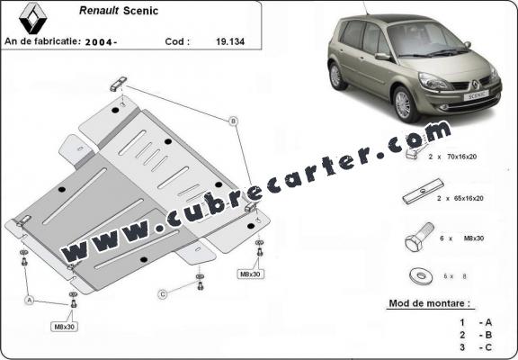 Cubre carter metalico Renault Scenic