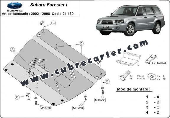 Cubre carter metalico Subaru Forester 2
