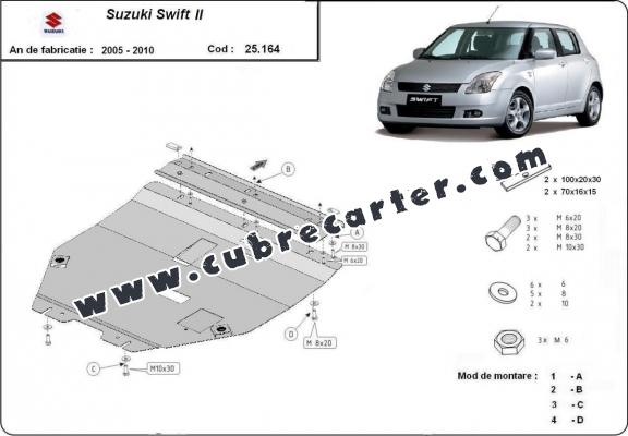 Cubre carter metalico Suzuki Swift 2