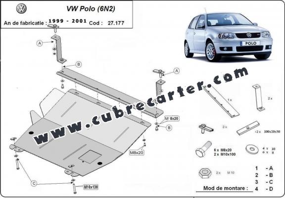 Cubre carter metalico VW Polo 6n2