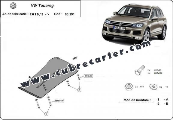 Protección del caja de cambios VW Touareg