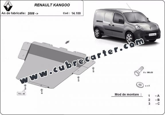 Cubre carter metalico Renault Kangoo