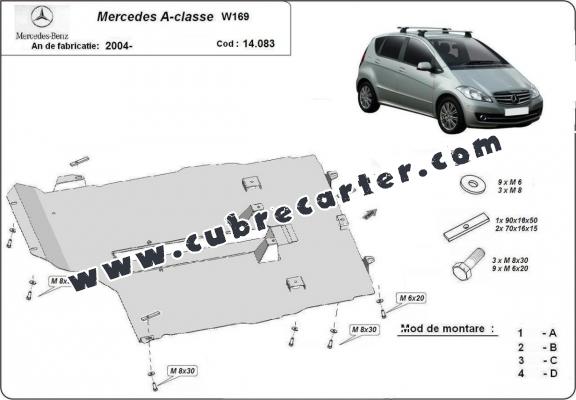 Cubre carter metalico Mercedes A-Class