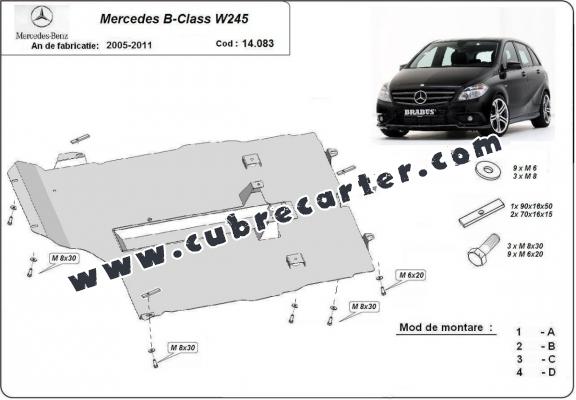 Cubre carter metalico Mercedes B-Class