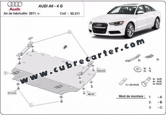 Cubre carter metalico Audi A6