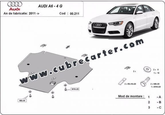 Protección del caja de cambios Audi A6