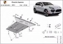 Cubre carter metalico Porsche Cayenne