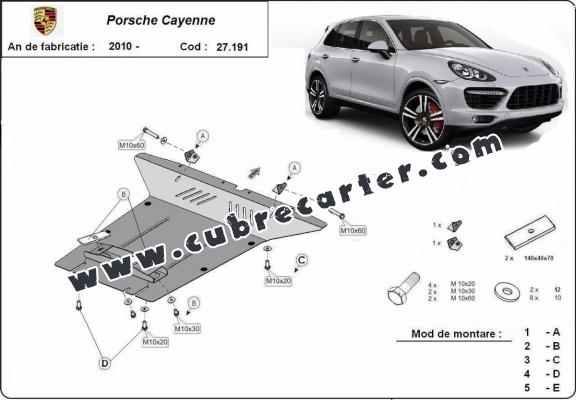 Cubre carter metalico Porsche Cayenne