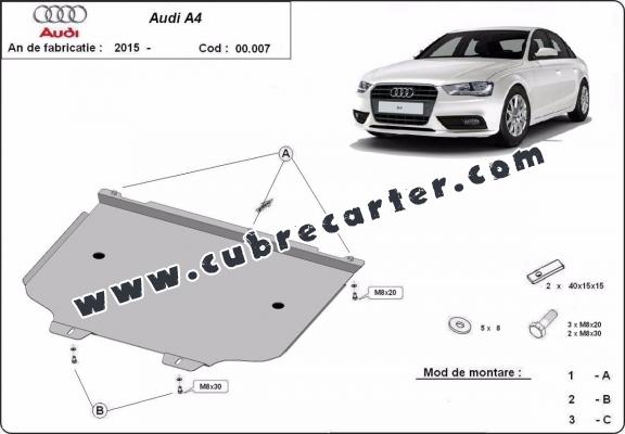 Protección del caja de cambios Audi A4 B9