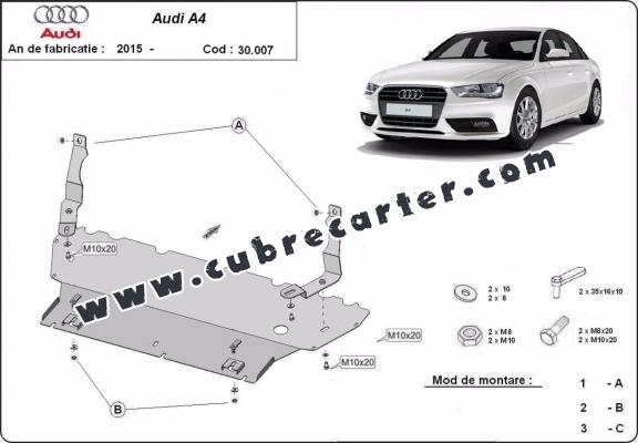 Cubre carter metalico Audi A4  B9