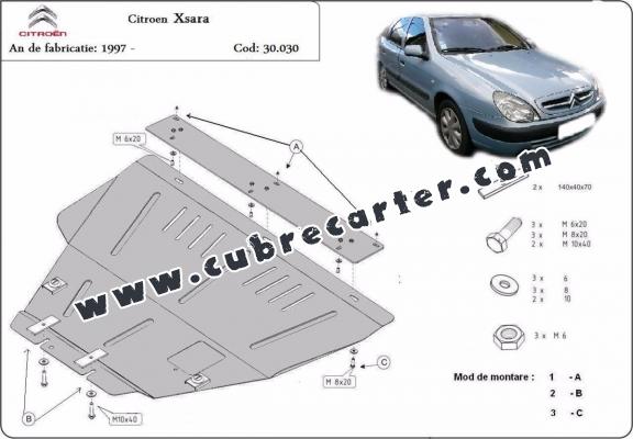 Cubre carter metalico  Citroen Xsara