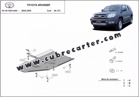 Protección del caja de cambios Toyota 4Runner