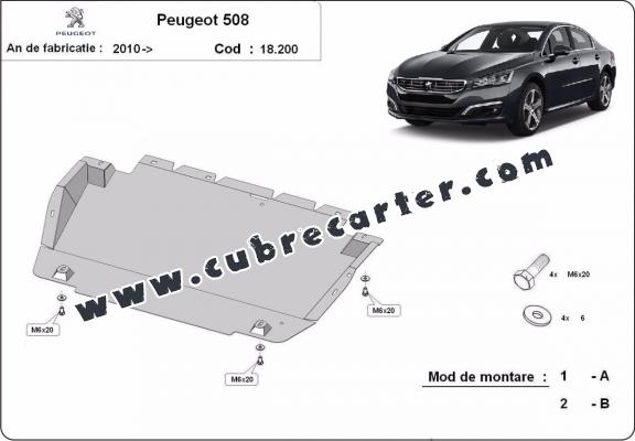 Cubre carter metalico Peugeot 508