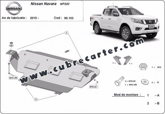 Protección del radiador Nissan Navara NP300