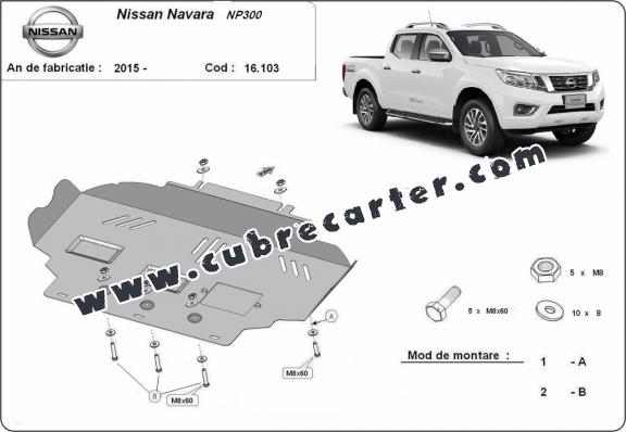 Cubre carter metalico Nissan Navara NP300 - D23