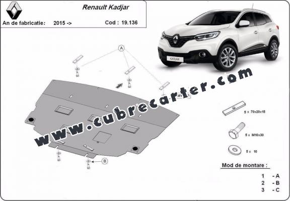 Cubre carter metalico Renault Kadjar