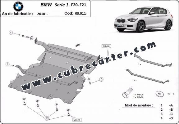 Cubre carter metalico BMW Seria 1 F20/F21