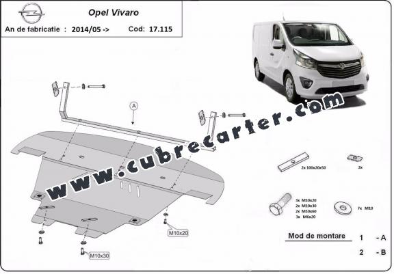 Cubre carter metalico Opel Vivaro